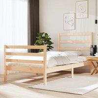 Bed Frame Solid Wood Pine 90x190 cm Single