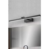 Living and Home Modern Front Mirror LED Vanity Wall Light in Black