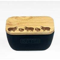 Selbrae House Blue Butter Dish - Sheep in Dark Blue | Size: 140 cm x 90 cm