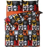 Velosso Its A Beard Thing Duvet Cover & Pillowcase Set - Printed Cotton Rich | Size: Double