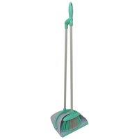 Charles Bentley Brights Indoor Long Handled Lobby Dustpan & Brush Set Mint Green