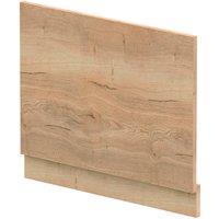 Balterley Edge/Power Straight End Bath Panel & Plinth - Textured Woodgrain Autumn Oak in Brown