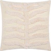 Furn Dakkota 100% Cotton Tufted Cushion in Natural | Size: 45 cm x 45 cm