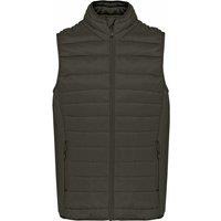 Kariban Men's Padded Body Warmer in Khaki | Size: Small