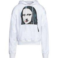 Off-White Men's Mona Lisa Print Logo White Hoodie | Size: Small