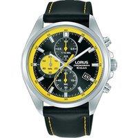 Lorus Men's Sport Chronograph Watch RM383JX9 in Black