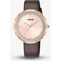 Rose Gold Leather Strap Watch RG246WX9