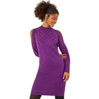 Dusk Sparkle Shoulder Jumper Dress