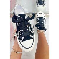 Crystal Lover Lace Up Platform Trainers
