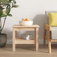 Berkfield Home Coffee Table 45x45x40 cm Solid Wood Pine in Brown | Size: 45 x 45 x 40 cm