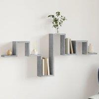 Berkfield Home Wall Shelf Concrete Grey 104.5x10x43 cm Engineered Wood