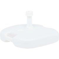 Umbrella Base Sand/Water Filled 16 L White Plastic