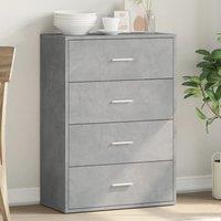 Berkfield Home Sideboard Concrete Grey 60x31x84 cm Engineered Wood | Size: 60 x 31 x 84 cm