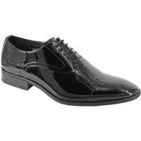 Goor Men's Patent PU Oxfords in Black | Size: 11
