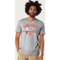 Peanuts Men's Good Grief Athletic Department T-Shirt in Mid Grey | Size: Large