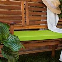 Marco Paul Padded Cushion Outdoor/Indoor 2 Seater 108x45x5cm Lime Seat Foam in Green | Size: 108 x 45 x 5 cm