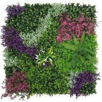 AKA Artificial Living Wall Panels Green Plant Flower Foliage 1m x 1m | Size: 100 cm x 100 cm