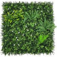 AKA Artificial Living Wall Panels Green Plant Flower Foliage 1m x 1m | Size: 100 cm x 100 cm