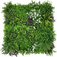 AKA Artificial Living Wall Panels Green Plant Flower Foliage 1m x 1m | Size: 100 cm x 100 cm