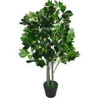 Leaf 95cm Umbrella Tree Dark Green Artificial Ficus Plant