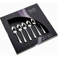 Arthur Price 'Georgian' Stainless Steel Boxed Cutlery Set Of 6 Tea Spoons in Silver