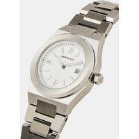 Cernucci Men's White Dial Polished Watch - Silver in Metallic Silver