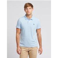 U.S. POLO ASSN. Men's Pique Polo Shirt in Pale Blue | Size: Large