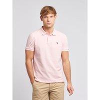 U.S. POLO ASSN. Men's Pique Polo Shirt in Pale Pink | Size: 3XL