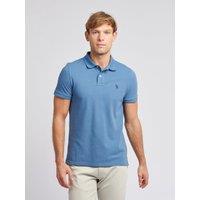 U.S. POLO ASSN. Men's Pique Polo Shirt in Blue | Size: Small