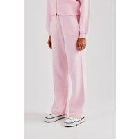 Knitted Straight Leg Trouser - Baby Pink