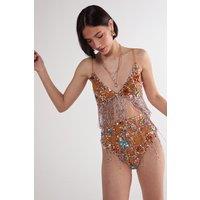 Star Embellished Tassel Booty Shorts