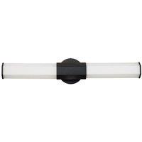 Netlighting Hinkley Facet Integrated LED Bathroom Wall Lamp Matte Black 3000K IP44