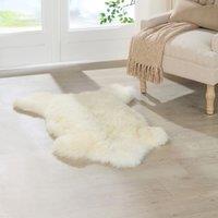 Native Natural Ivory White British Sheepskin Rug | Size: Large