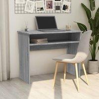 Berkfield Home Desk Grey Sonoma 90x50x74 cm Engineered Wood | Size: 90 x 50 x 74 cm