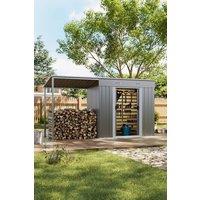 Outdoor Garden Metal Storage Shed with Lean-to
