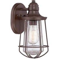 Netlighting Marine 1 Light Ceiling Mini Pendant Western Bronze E27 in Brown