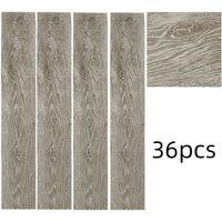 Living and Home 36Pcs Khaki Self Adhesive Waterproof Wear-Resistant PVC Wood Grain Effect Flooring, 5m Pack