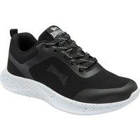 Lonsdale Men's Black & White 'Winton' Lace-Up Trainers | Size: 12