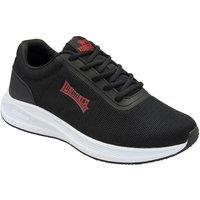Lonsdale Men's Black & Red 'Hartley' Lace-Up Trainers | Size: 10