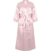 Towel City Women's Satin Robe in Light Pink | Size: 12-14