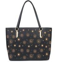 JFY Women's 2 In 1 Set Of Laptop Case & Matching Tote Bag in Black