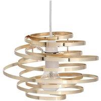 First Choice Lighting Gold Metal Swirl Easy Fit Light Shade