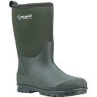 Cotswold 'Hilly Neoprene' Neoprene Wellington Boots in Green | Size: 3