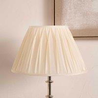 Ruma Ivory Poly Silk Pleated Lampshade for Table Lamps & Floor Lamps in Off-White | Size: 20 inches