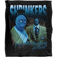 Warner Brothers Beetlejuice 50x60 Shrinkers Silky Touch Super Soft Throw Blanket in White