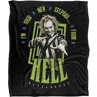 Warner Brothers Beetlejuice 50x60 Stepdad Silky Touch Super Soft Throw Blanket in White