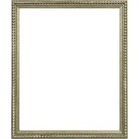 Frames & Mirrors 4U Crown Bobbin Wooden Picture Frame 10x4 Inch in Silver