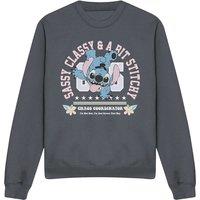 Disney Lilo & Stitch Chaos Coordinator Adult Crew Sweatshirt, Charcoal | Size: XL