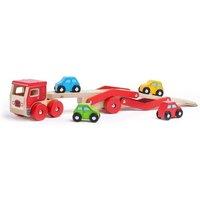 Bigjigs Toys Transporter Lorry Toy in Red
