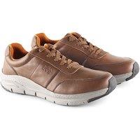 CATESBY ENGLAND Men's Graham Leather Casual Trainers in Brown | Size: 11